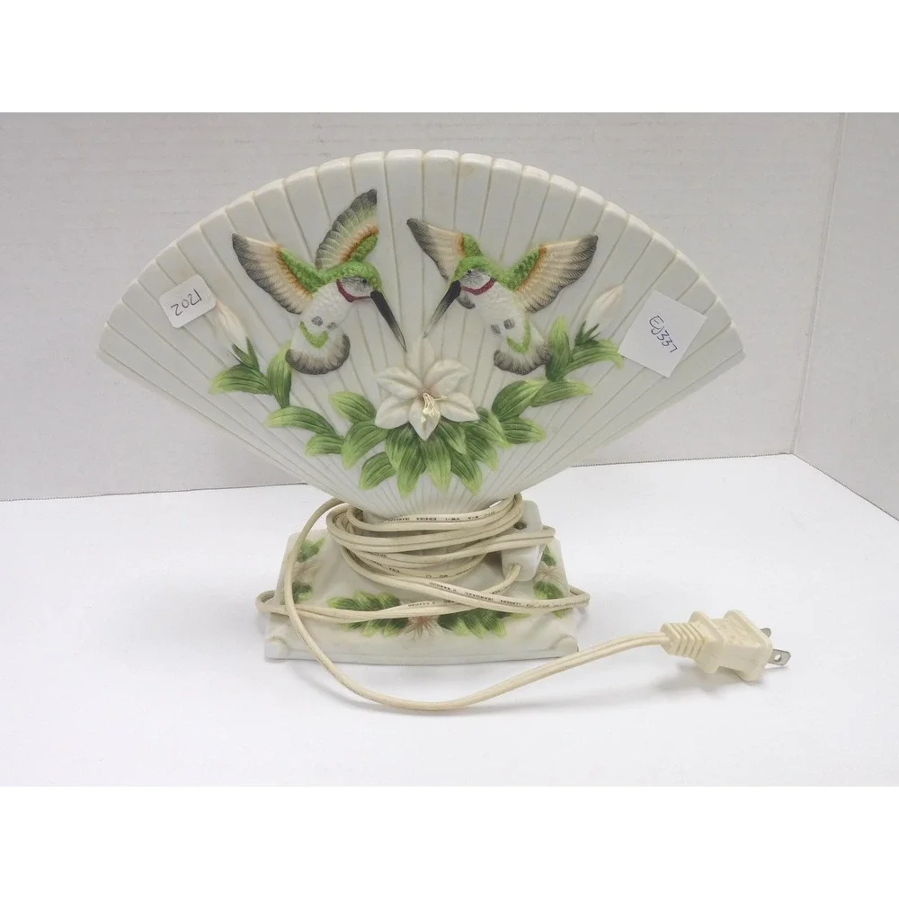 Vintage Seymour Mann Studios Hummingbird Fan Night Light WORKS EJ337